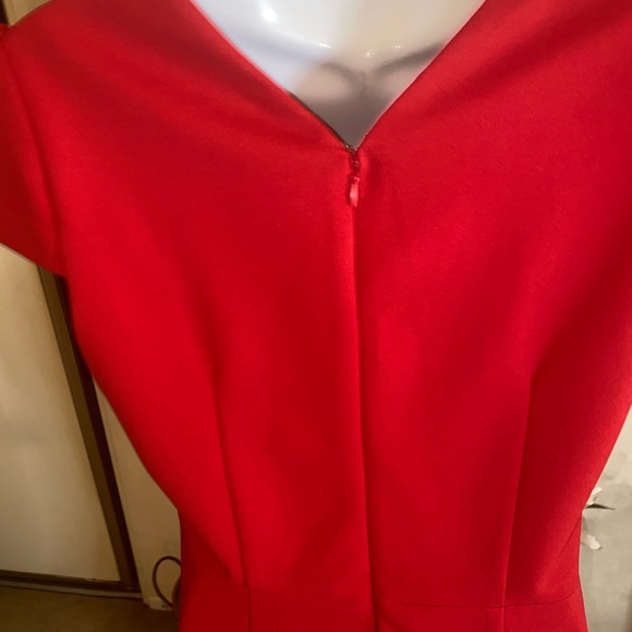 Betsey Johnson Scuba Crepe Ruffled Dress - Picture 3 of 6